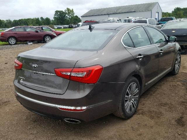 KNALN4D7XF5177192 - 2015 KIA CADENZA PR BROWN photo 4