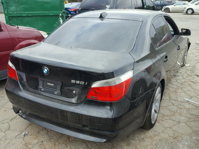 WBANE73567CM45727 - 2007 BMW 530 I BLACK photo 4