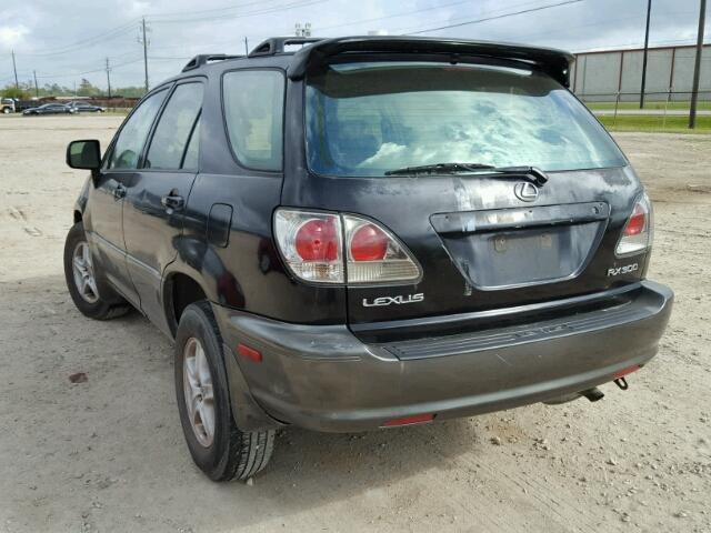 JTJGF10U910083304 - 2001 LEXUS RX 300 BLACK photo 3