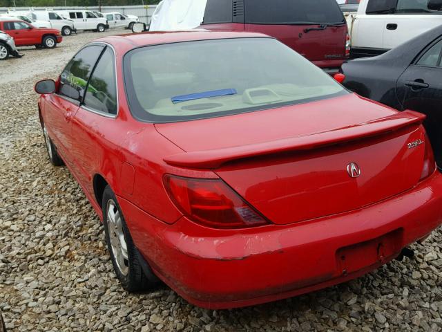 19UYA3252XL004636 - 1999 ACURA 2.3CL RED photo 3