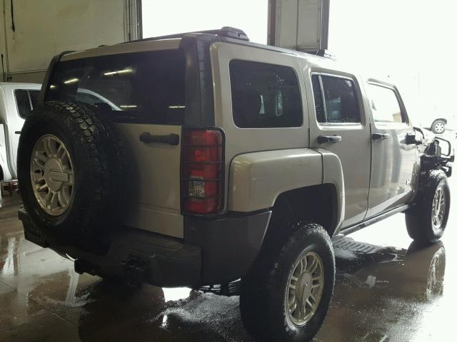 5GTEN13EX88196037 - 2008 HUMMER H3 BEIGE photo 4