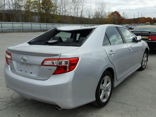 4T1BF1FK0CU125563 - 2012 TOYOTA CAMRY BASE SILVER photo 4