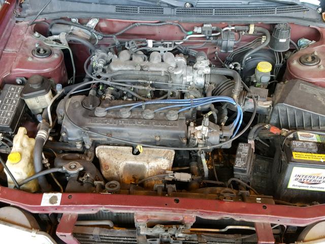 3N1AB41D8WL044575 - 1998 NISSAN SENTRA XE RED photo 7