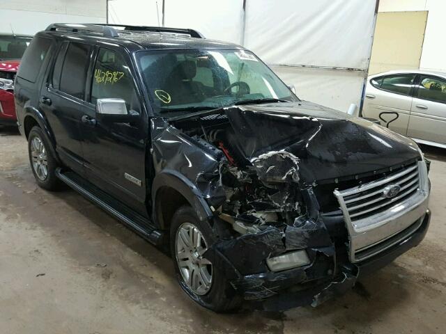 1FMEU75807UA96230 - 2007 FORD EXPLORER L BLACK photo 1