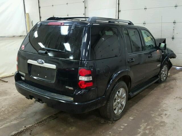 1FMEU75807UA96230 - 2007 FORD EXPLORER L BLACK photo 4