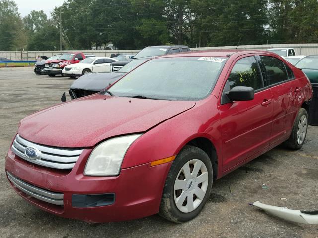 3FAHP06Z87R185340 - 2007 FORD FUSION S RED photo 2