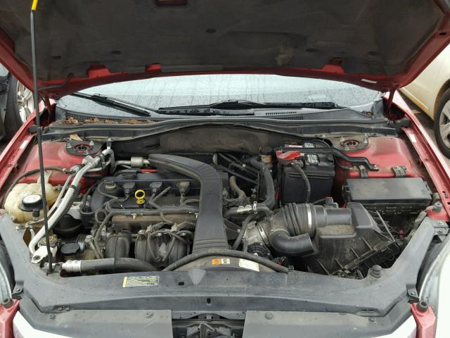 3FAHP06Z87R185340 - 2007 FORD FUSION S RED photo 7