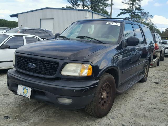 1FMRU17L52LA27497 - 2002 FORD EXPEDITION BLACK photo 2