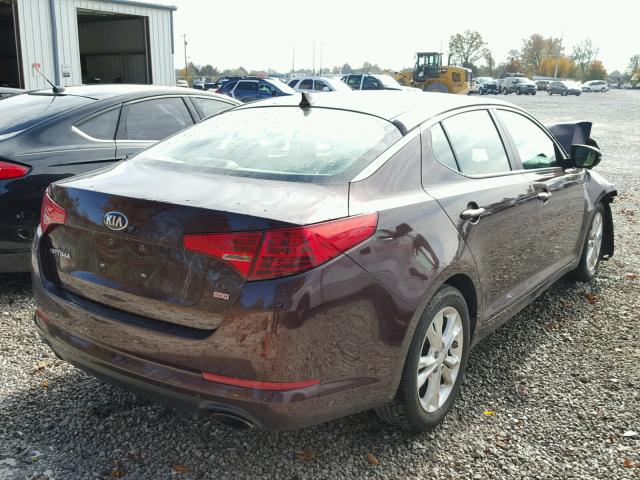 5XXGM4A78DG204488 - 2013 KIA OPTIMA LX BLUE photo 4