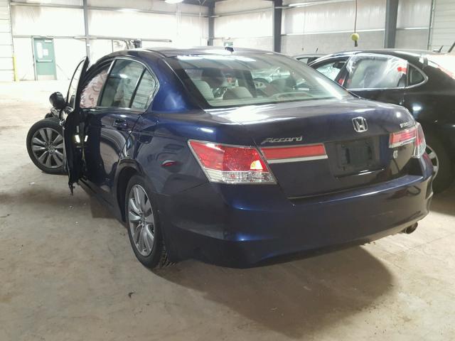 1HGCP2F89CA079055 - 2012 HONDA ACCORD EXL Mavi fotoğraf 3