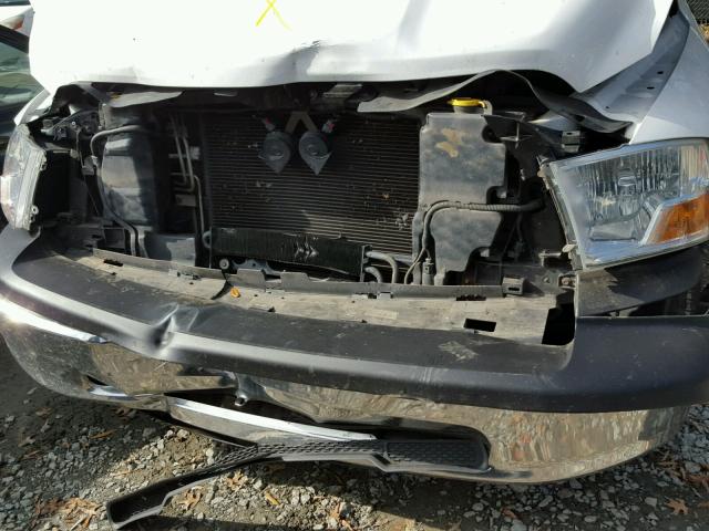 1D7RV1GP2AS160684 - 2010 DODGE RAM 1500 WHITE photo 9