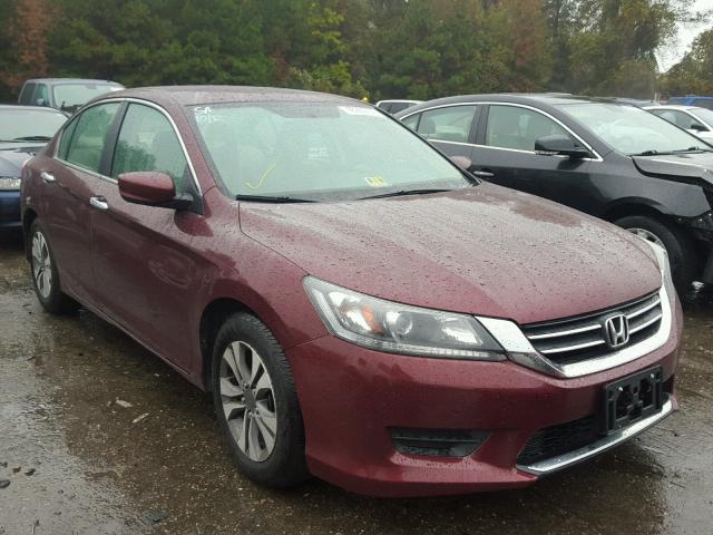 1HGCR2F35DA178553 - 2013 HONDA ACCORD LX BURGUNDY photo 1