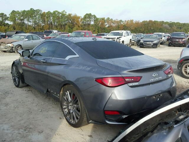 JN1FV7EK6HM610572 - 2017 INFINITI Q60 RED SP GRAY photo 3