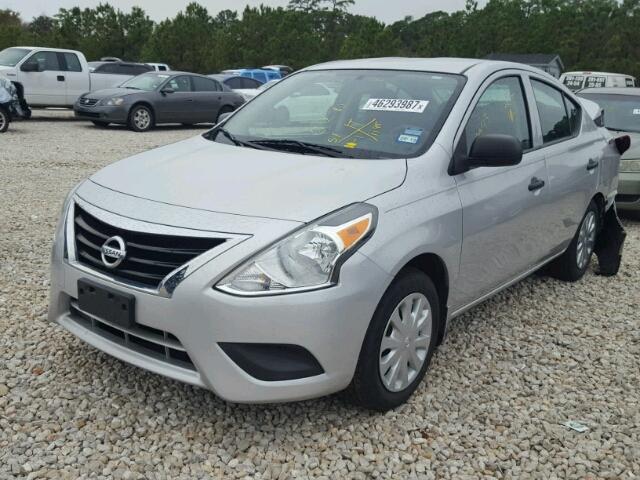 3N1CN7AP5FL957788 - 2015 NISSAN VERSA S SILVER photo 2