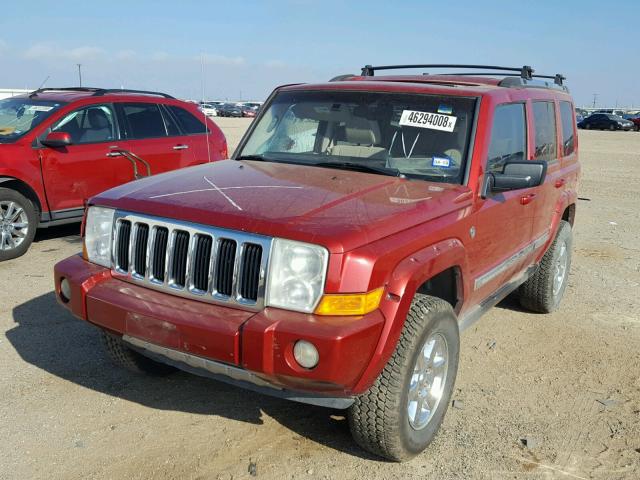 1J8HG58226C319224 - 2006 JEEP COMMANDER RED photo 2