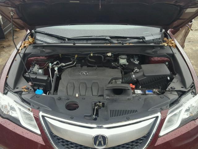 5J8TB4H58DL003782 - 2013 ACURA RDX TECHNO MAROON photo 7