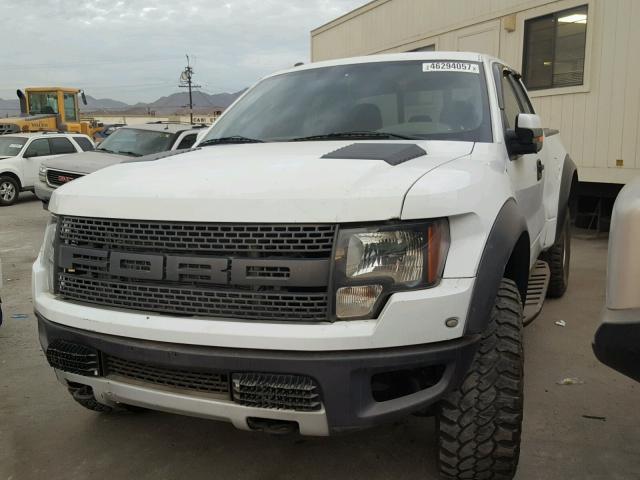 1FTEX1R6XBFB74785 - 2011 FORD F150 SVT R WHITE photo 2