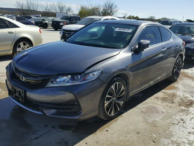 1HGCT2A84GA005468 - 2016 HONDA ACCORD EXL GRAY photo 2