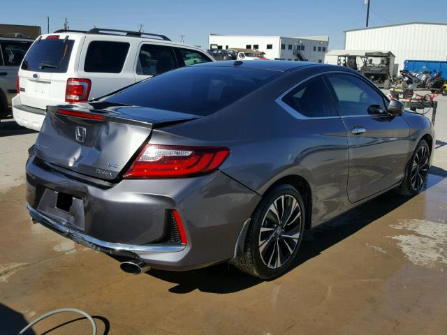 1HGCT2A84GA005468 - 2016 HONDA ACCORD EXL GRAY photo 4