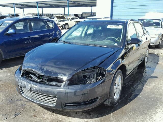 2G1WB58K481221293 - 2008 CHEVROLET IMPALA LS BLACK photo 2