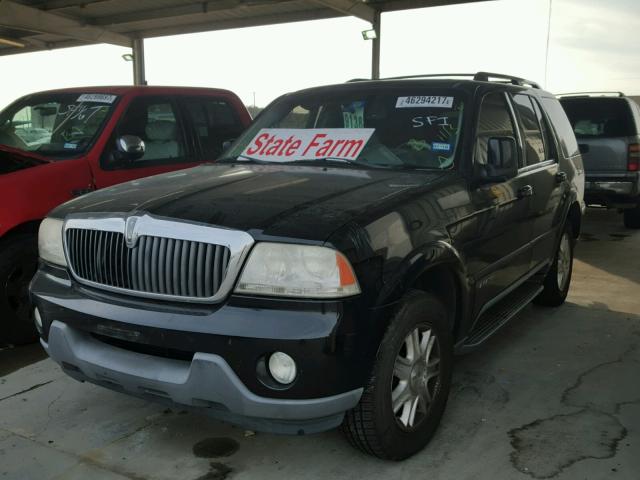 5LMEU68H84ZJ17701 - 2004 LINCOLN AVIATOR BLACK photo 2