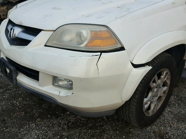 2HNYD18614H546372 - 2004 ACURA MDX TOURIN WHITE photo 9