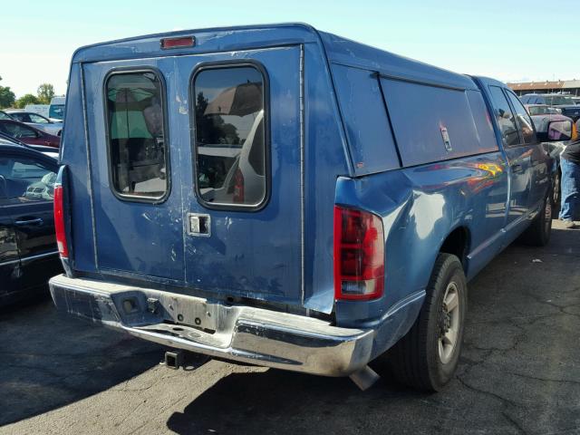 3D7KA28673G753301 - 2003 DODGE RAM 2500 S BLUE photo 4