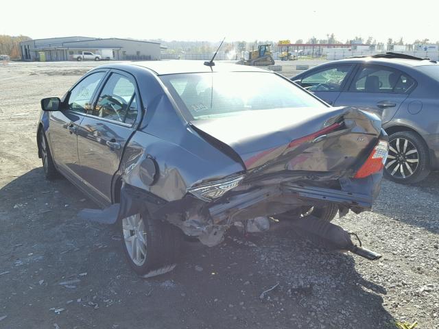 3FAHP0HAXAR252406 - 2010 FORD FUSION GRAY photo 3