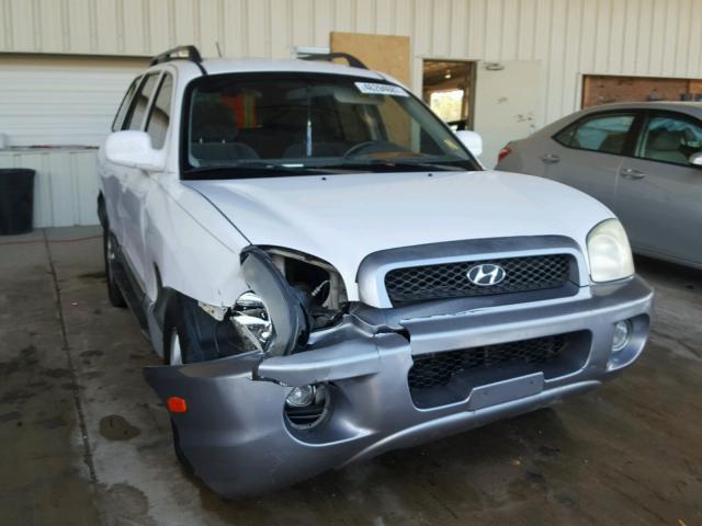 KM8SC13DX4U785366 - 2004 HYUNDAI SANTA FE G WHITE photo 1