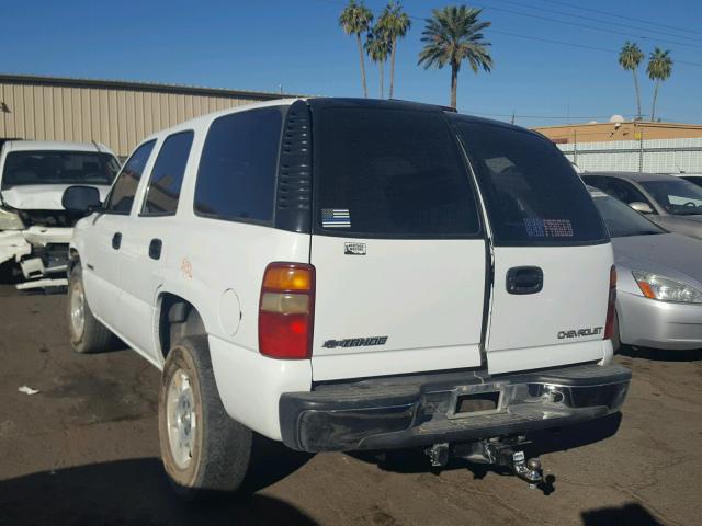 1GNEC13Z03R296691 - 2003 CHEVROLET TAHOE C150 WHITE photo 3