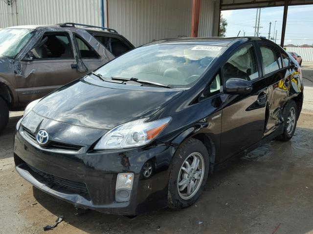 JTDKN3DU0A0019836 - 2010 TOYOTA PRIUS BLACK photo 2