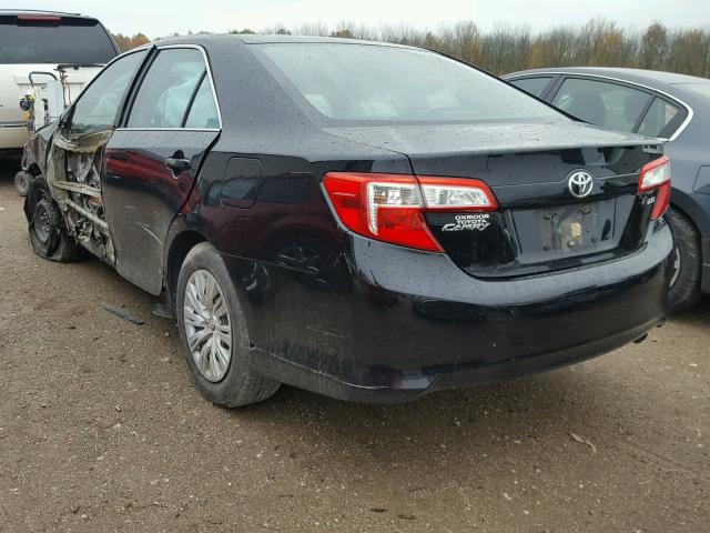 4T4BF1FK0CR189558 - 2012 TOYOTA CAMRY BASE BLACK photo 3