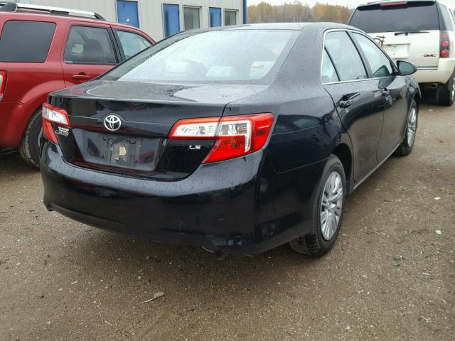 4T4BF1FK0CR189558 - 2012 TOYOTA CAMRY BASE BLACK photo 4