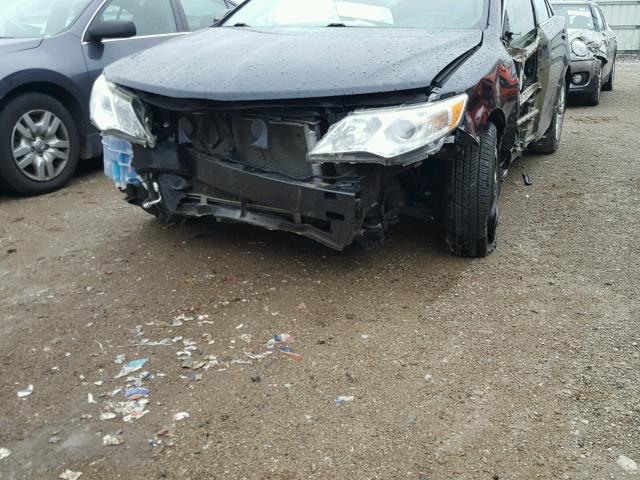 4T4BF1FK0CR189558 - 2012 TOYOTA CAMRY BASE BLACK photo 9