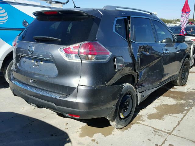 KNMAT2MT6GP728970 - 2016 NISSAN ROGUE S GRAY photo 4