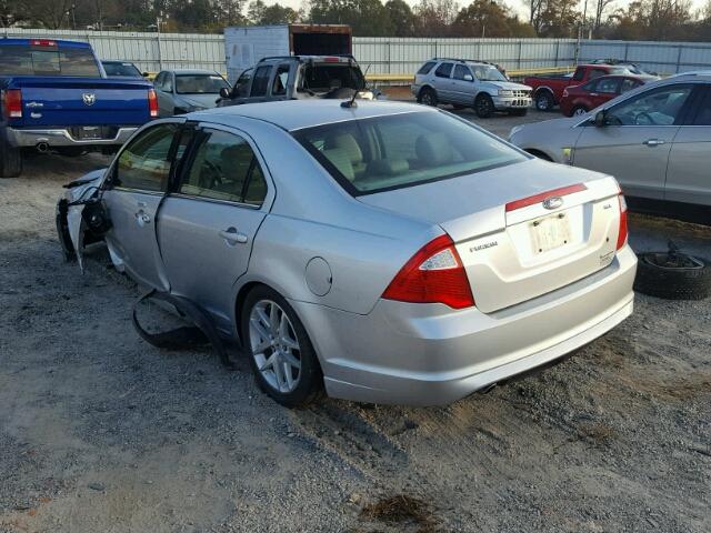 3FAHP0JG5BR168672 - 2011 FORD FUSION SEL SILVER photo 4