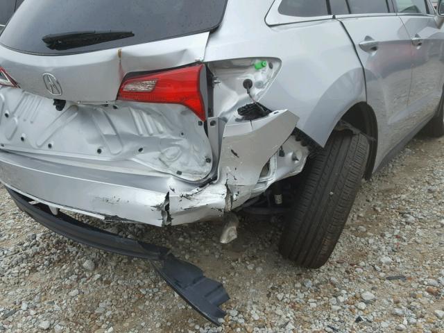 5J8TB4H36DL018957 - 2013 ACURA RDX BASE SILVER photo 9