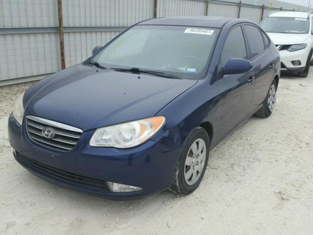 KMHDU46D28U371751 - 2008 HYUNDAI ELANTRA GL BLUE photo 2