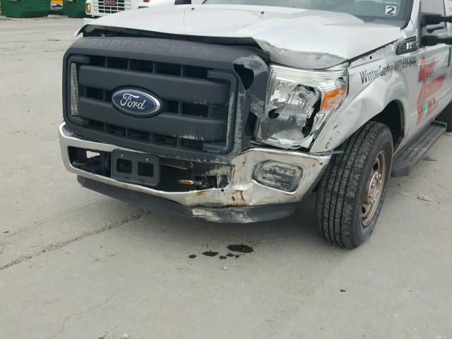 1FT8X3AT6FEA35579 - 2015 FORD F350 SUPER GRAY photo 9