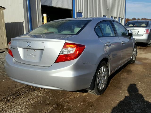 19XFB2F50CE060472 - 2012 HONDA CIVIC LX SILVER photo 4