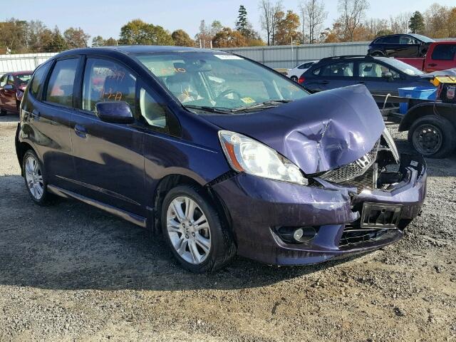 JHMGE88459S065707 - 2009 HONDA FIT SPORT BLUE photo 1