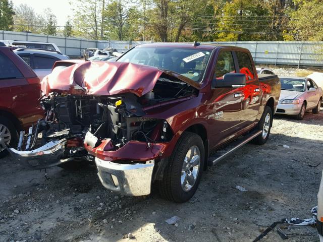 3C6RR7LT4HG618447 - 2017 RAM 1500 SLT RED photo 2