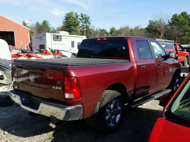 3C6RR7LT4HG618447 - 2017 RAM 1500 SLT RED photo 4