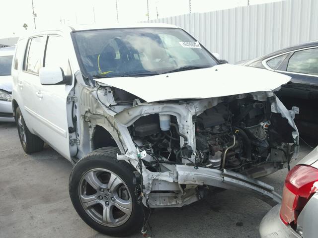 5FNYF3H53EB027804 - 2014 HONDA PILOT EXL WHITE photo 1