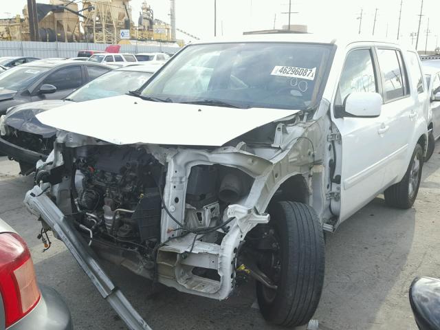 5FNYF3H53EB027804 - 2014 HONDA PILOT EXL WHITE photo 2