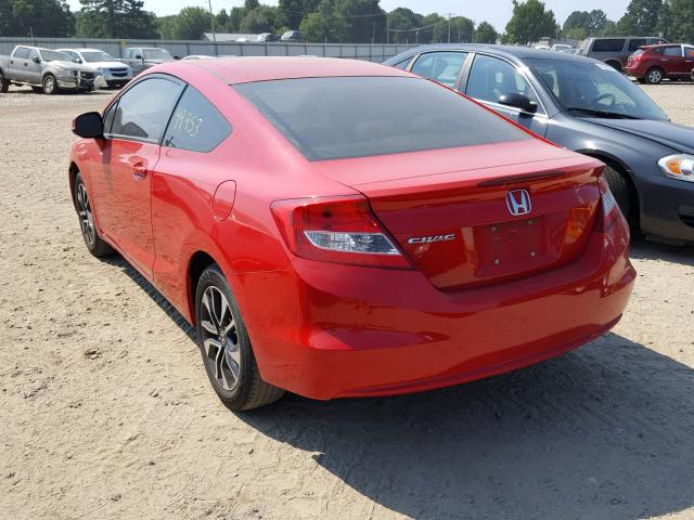 2HGFG3B0XDH526580 - 2013 HONDA CIVIC EXL წითელი ფოტო 3