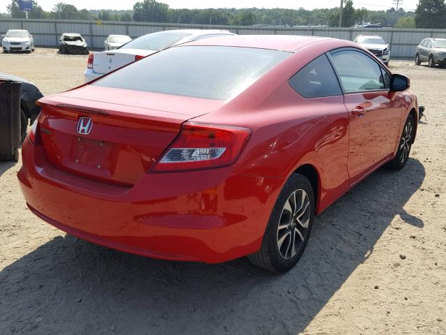 2HGFG3B0XDH526580 - 2013 HONDA CIVIC EXL წითელი ფოტო 4
