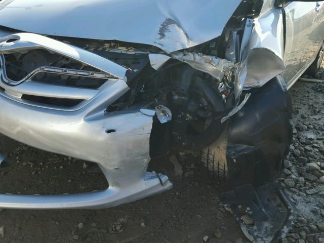 5YFBU4EE3CP054279 - 2012 TOYOTA COROLLA SILVER photo 9