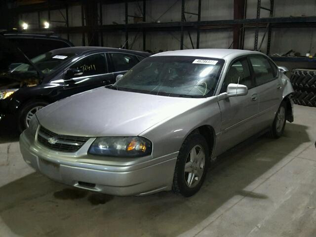 2G1WF55E659377240 - 2005 CHEVROLET IMPALA SILVER photo 2