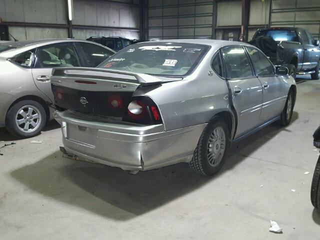 2G1WF55E659377240 - 2005 CHEVROLET IMPALA SILVER photo 4